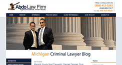 Desktop Screenshot of michigancriminallawyer-blog.com