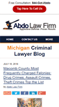 Mobile Screenshot of michigancriminallawyer-blog.com